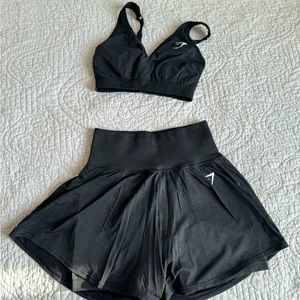Gym shark skort set